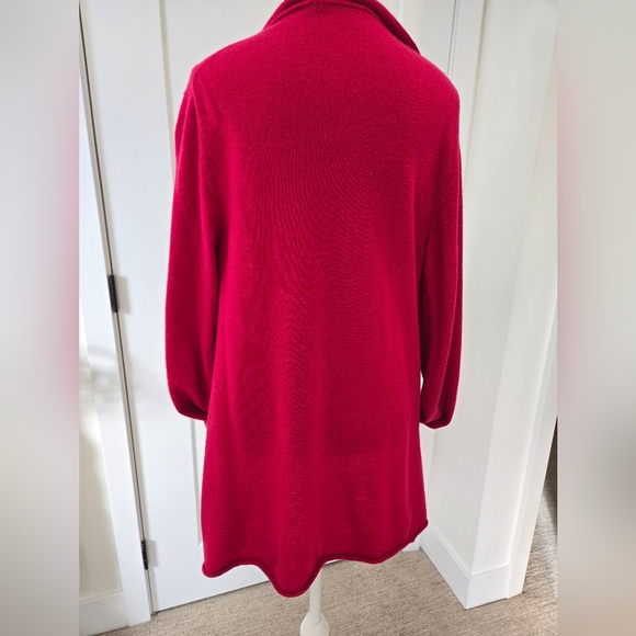 Womens Italian Made Wool/Cashmere Blend Cardigan - Picture 5 of 10